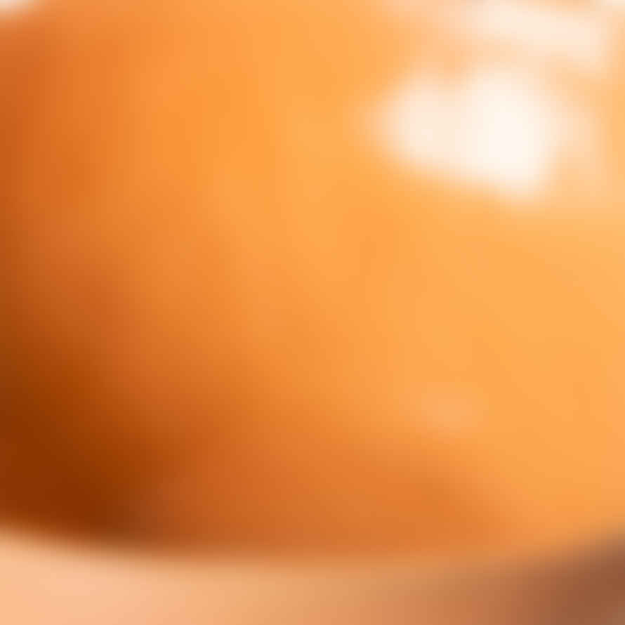 HK Living Speckled Tangerine Eggshell Glazed Bowl