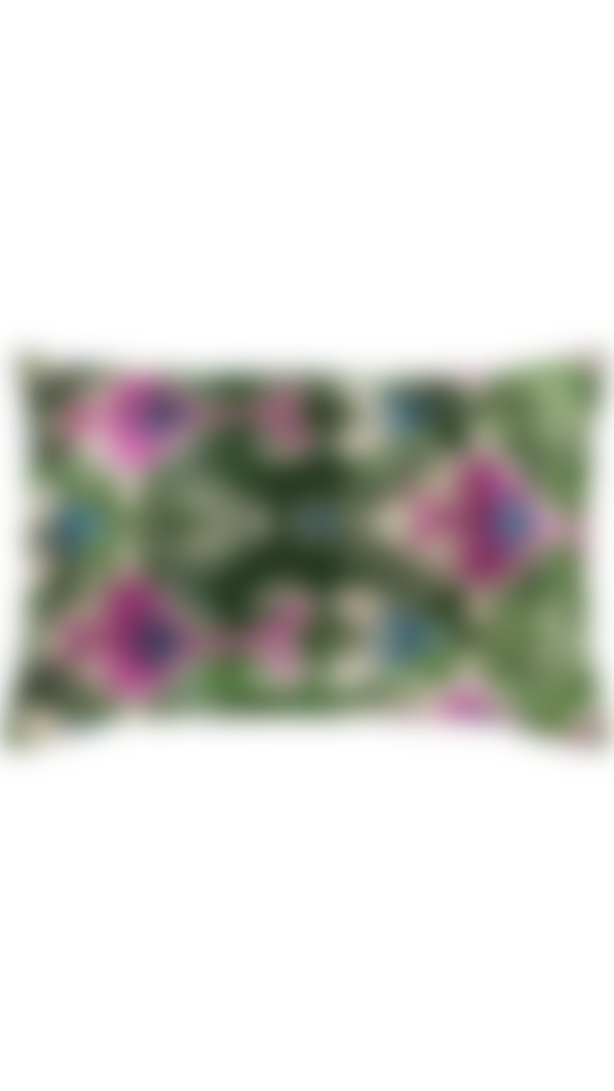 Les-Ottomans Silk Velvet Cushion - Green