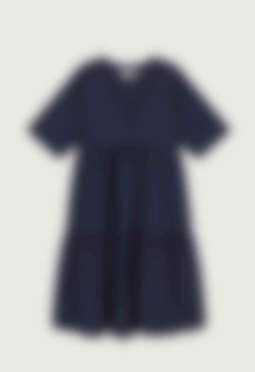 Thinking Mu Linen Fresca Dress - Navy