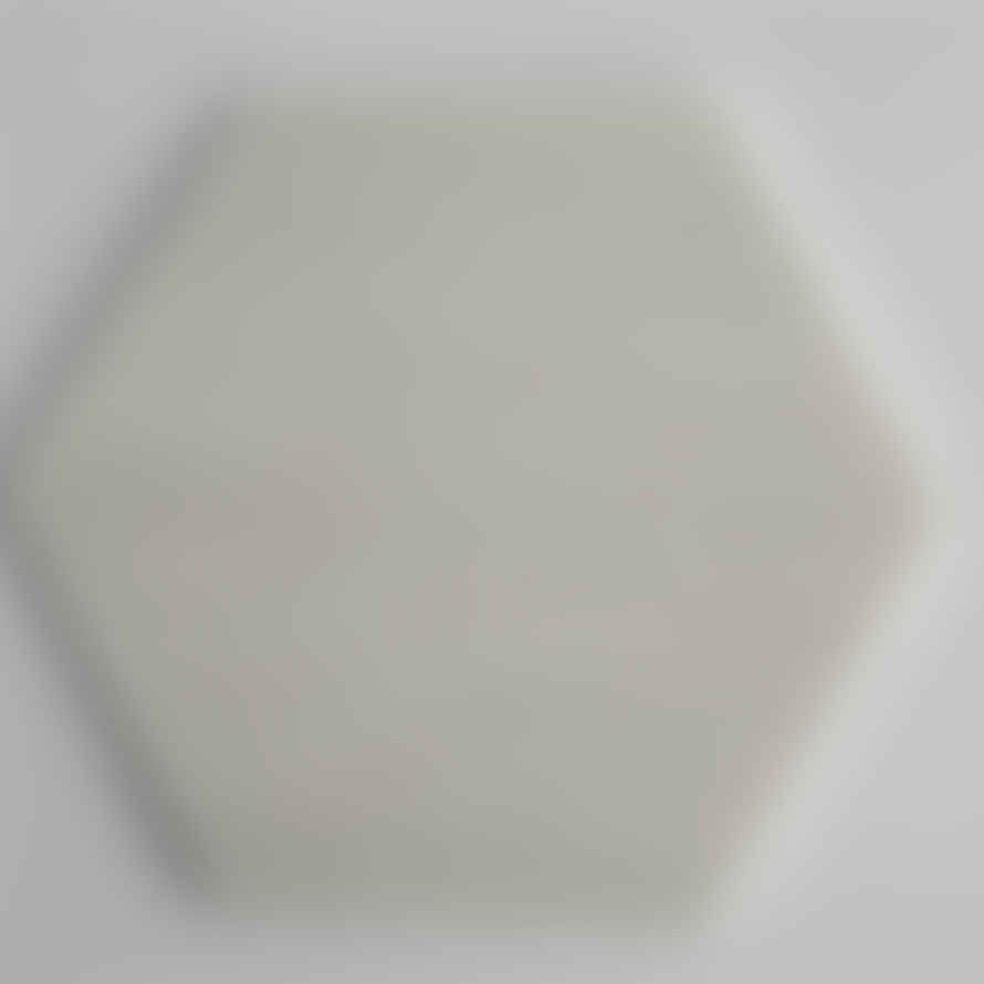 Kiwano Concept White Marble Hexagon Platter Small