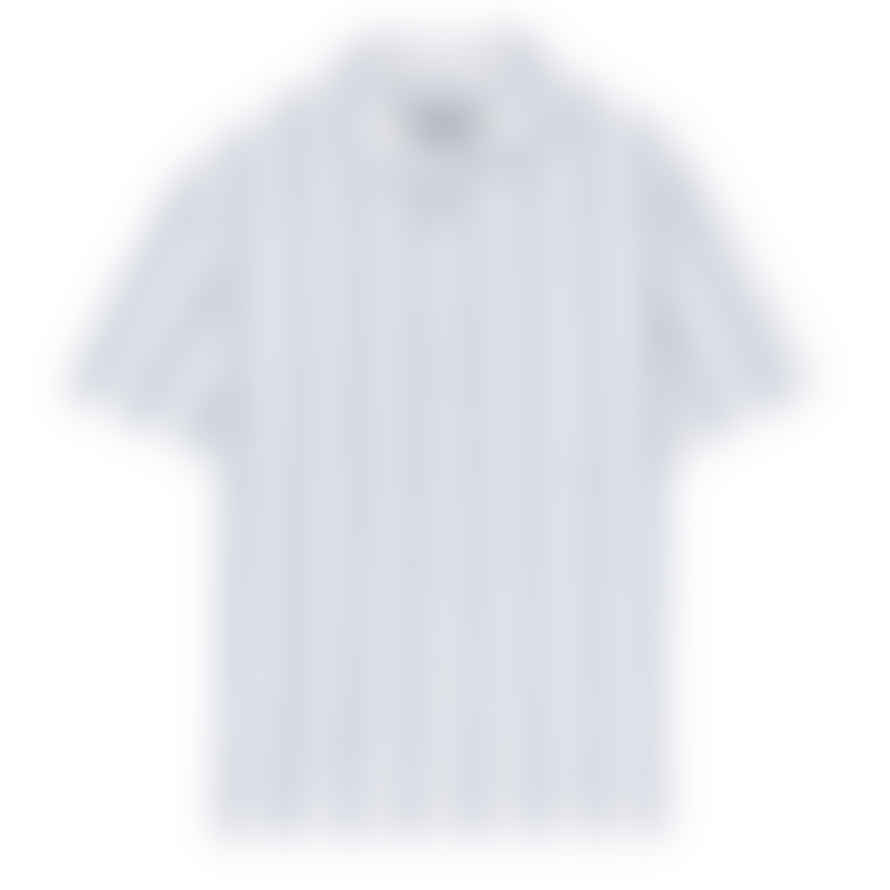  Portuguese Flannel Dontatella Ss Shirt White / Blue Stripe