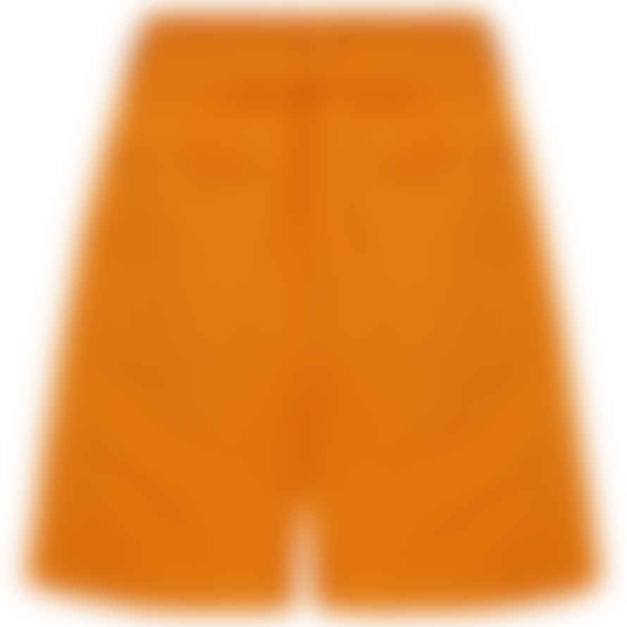 Vince Belted Twill Shorts in Orange