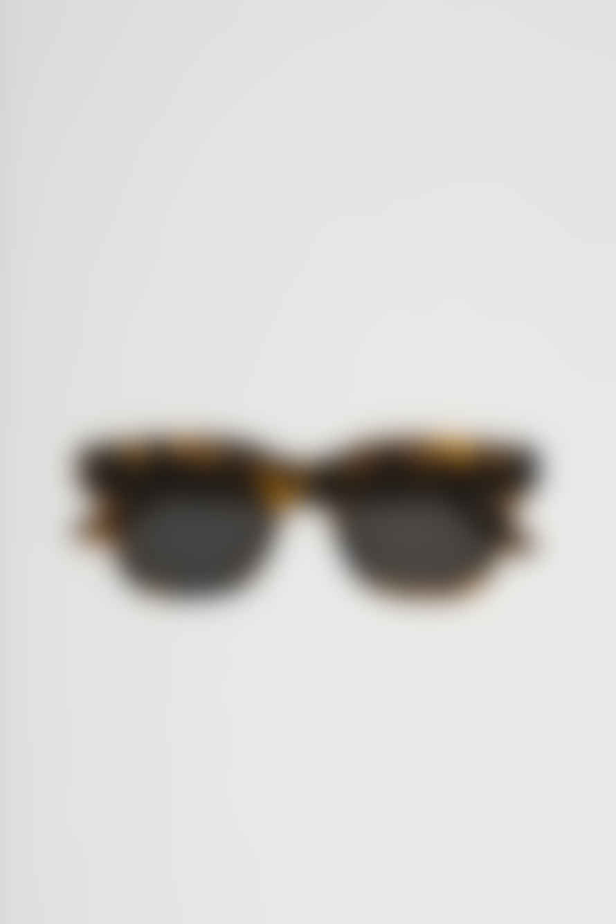 Monokel Eyewear Ellis Havana Sunglasses - Grey Solid Lens