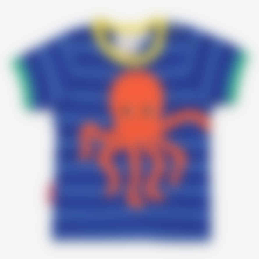 Toby Tiger Organic Octopus Applique T-shirt