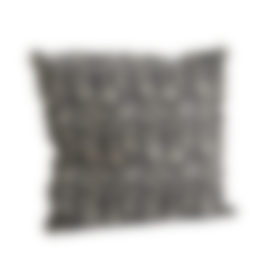 Madam Stoltz Printed Cushion Cover Black Grey Sand
