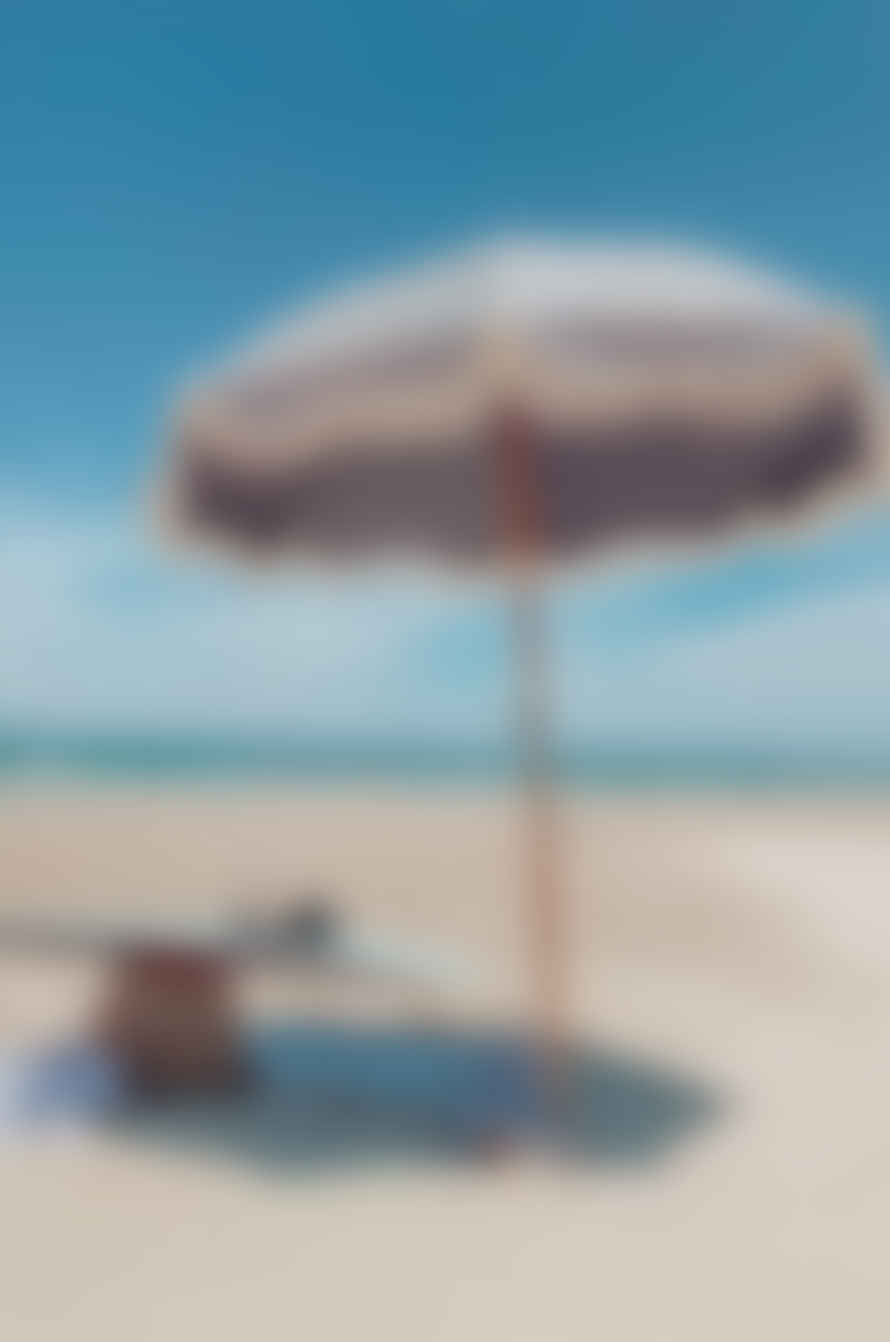 BUSINESS AND PLEASURE Premium Beach Umbrella Laurens Navy Stripe