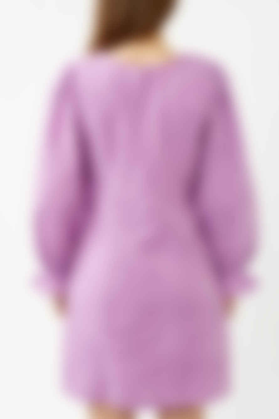 Selected Femme African Violet Nally Short Broderie Dress