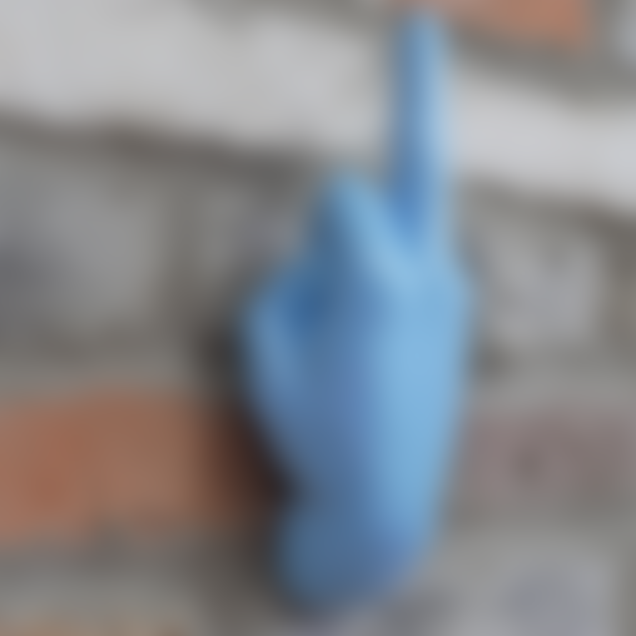 &Quirky Blue Middle Finger Hand Wall Decoration