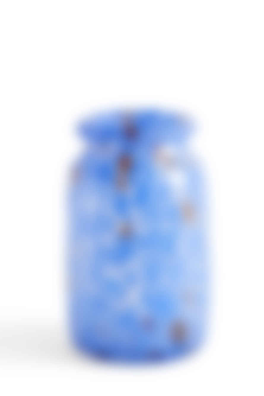HAY Splash Vase - Roll Neck, Medium, Blue