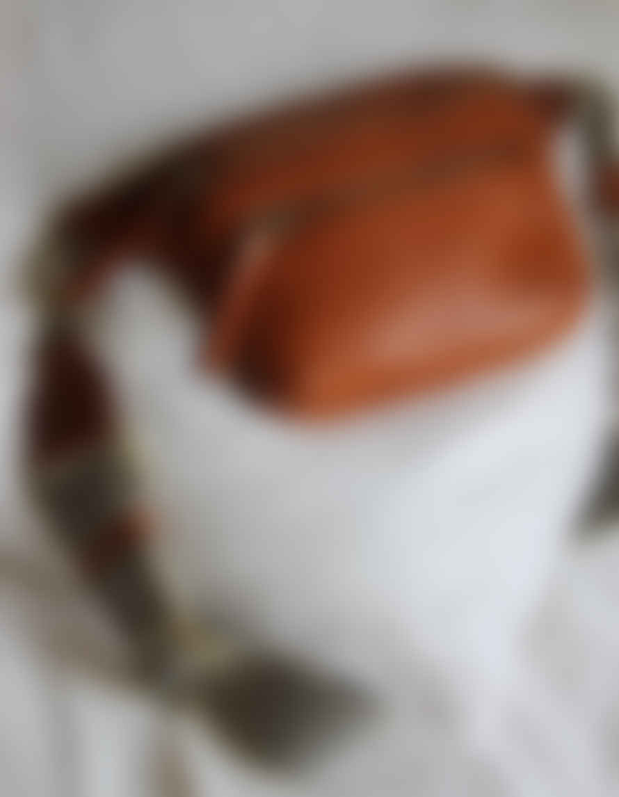 O My Bag  Beck's Cognac Stromboli Leather Bum Bag