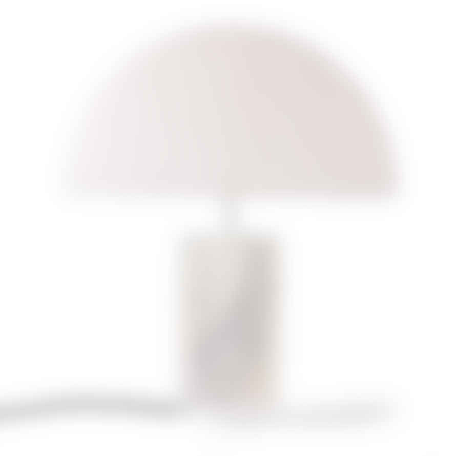 HKliving White Marble Ribbed Base Table Lamp