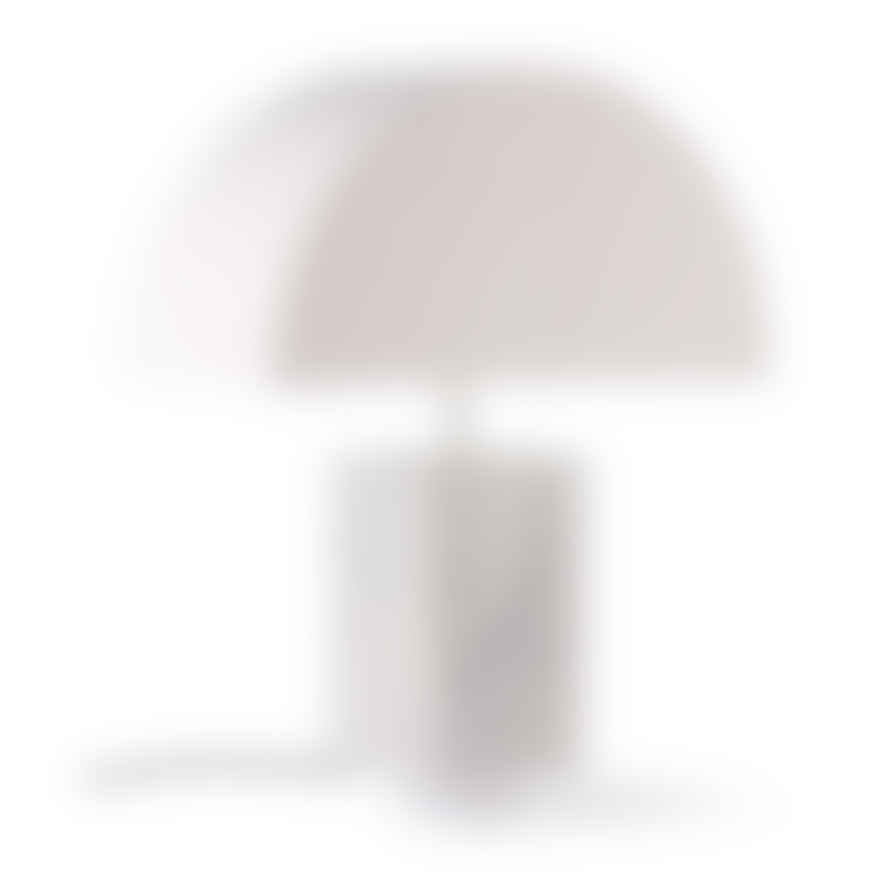 HKliving White Marble Ribbed Base Table Lamp