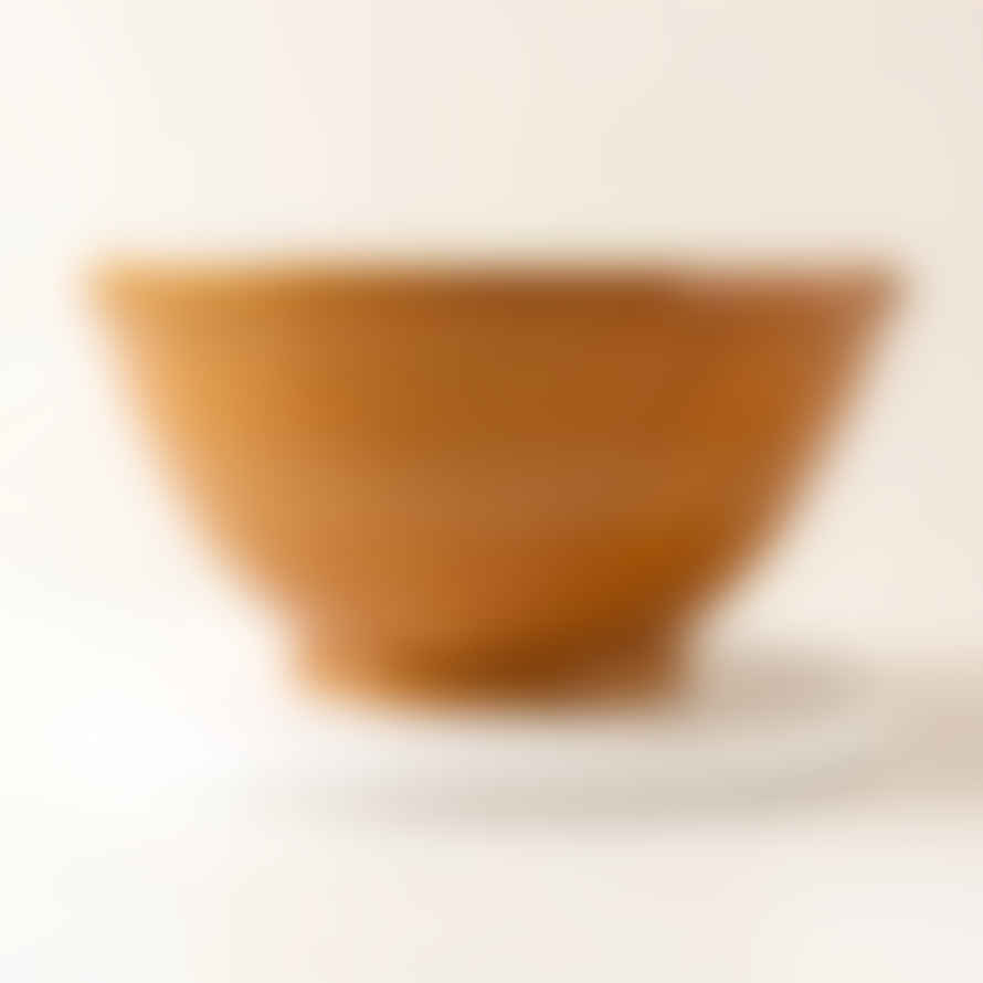 Bloomingville Lynett Brown Stoneware Baking Bowl