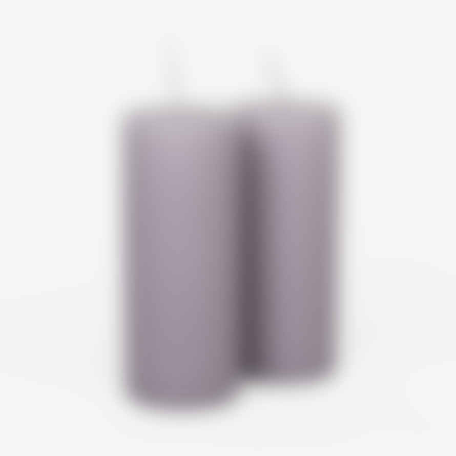 Ib Laursen Tall Pillar Candle in Dusty Lilac (Pack of 2)