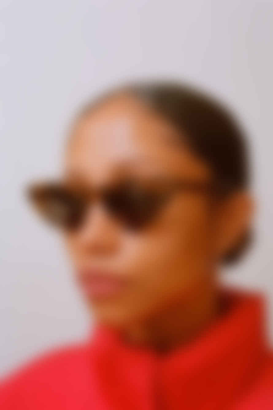 Monokel Eyewear Moon Havana Sunglasses - Grey Solid Lens