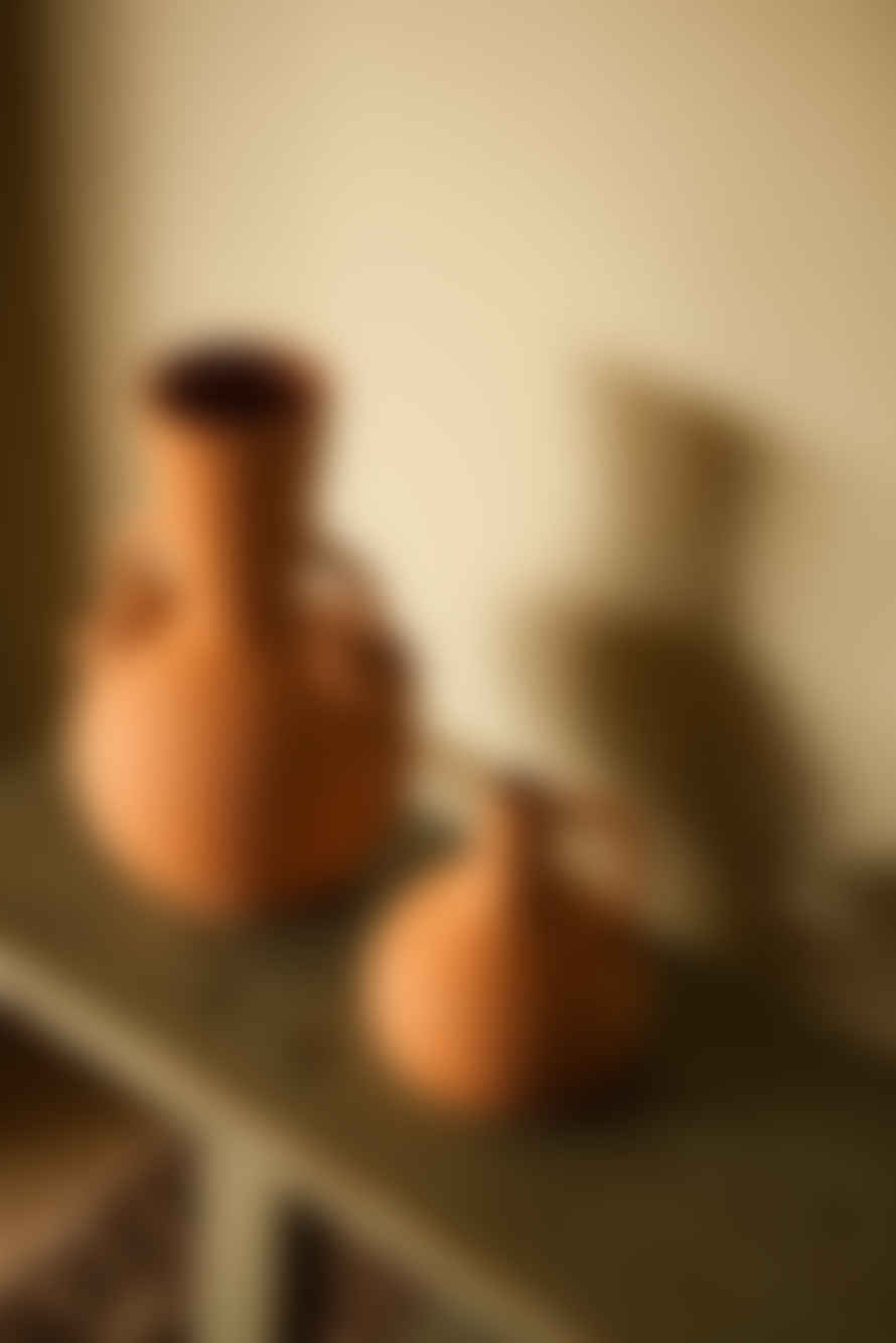 The Home Collection Terra Cotta Vase With Round Handle
