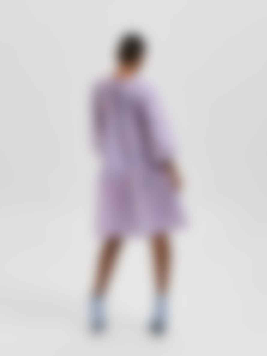 Selected Femme Blair 3/4 Short Dress - Violet Tulip 