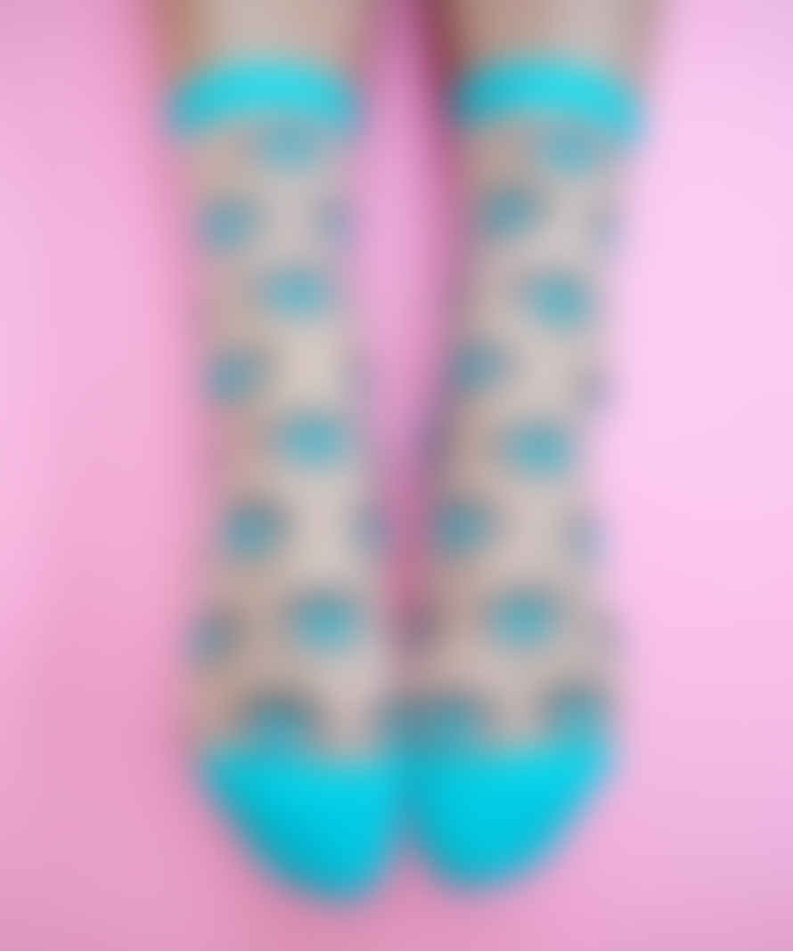 Coucou Suzette Blue Eye Transparent Socks