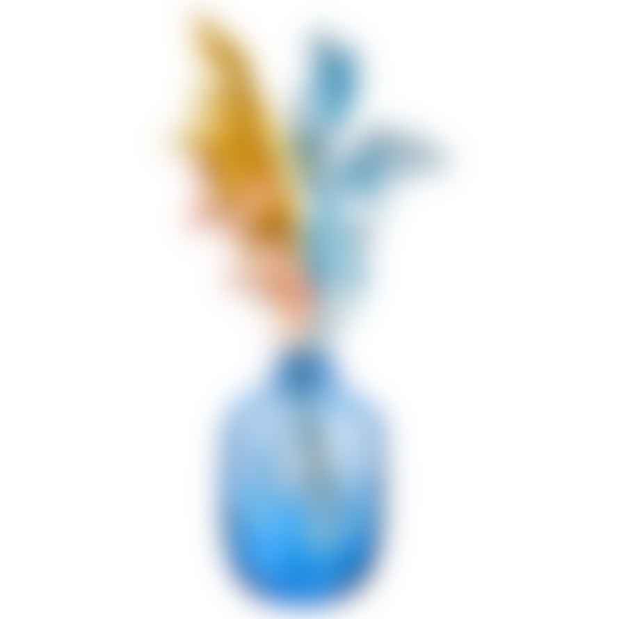 Sass & Belle  Large Blue Speckled Glass Vase