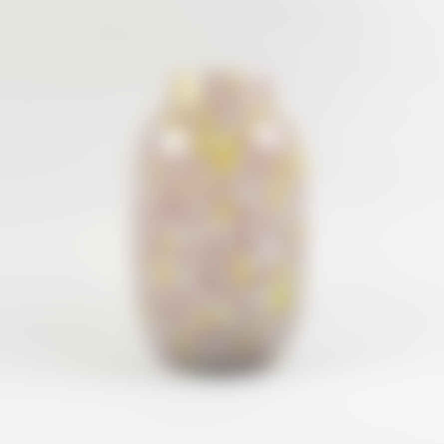 HAY Hand Blown Splash Vase – Light Pink & Yellow – Large