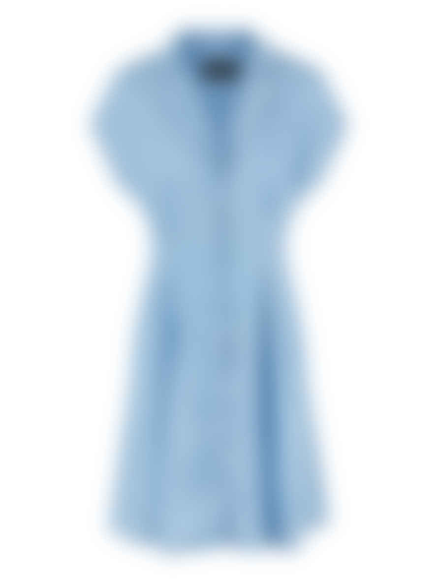 Pieces Kari Blue Shirt Dress