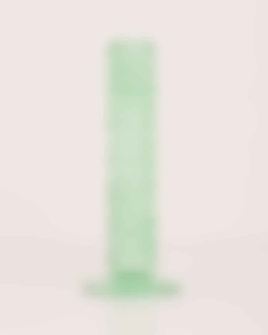 HKliving The Emeralds Glass Candle Holder L Mint Green