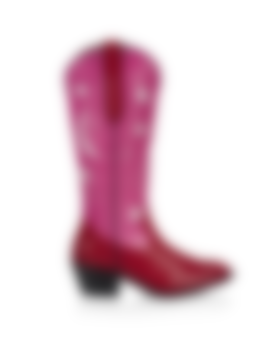 DWRS Cowboy Boot Taylor ( X Ramijntje) - Pink & Red