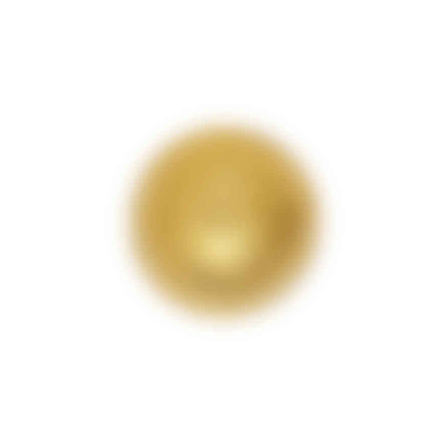 LULU Copenhagen Gold Plated Brushed Ball Ear Stud