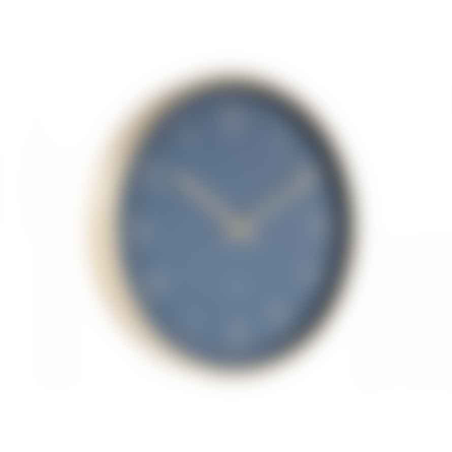 Karlsson Dark Blue 30cm Gold Elegance Wall Clock