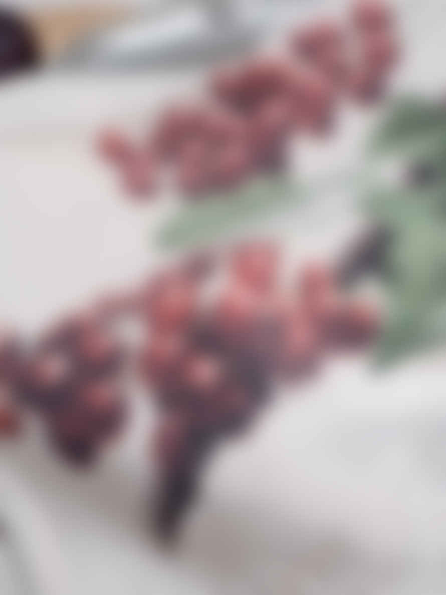Linoroom Redcurrant & Plum Tea Towels In Linen