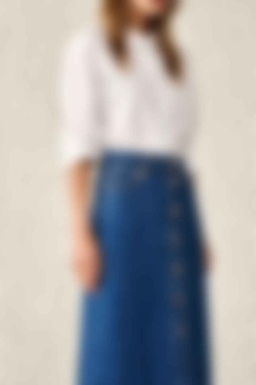 Bellerose Paloma Blue Stone Skirt