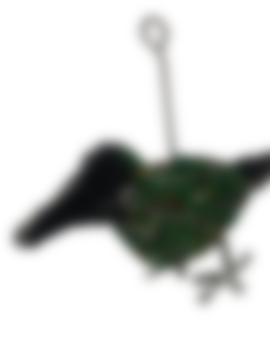 Botanical Boys Beaded Garden Birds - Green (17.5)