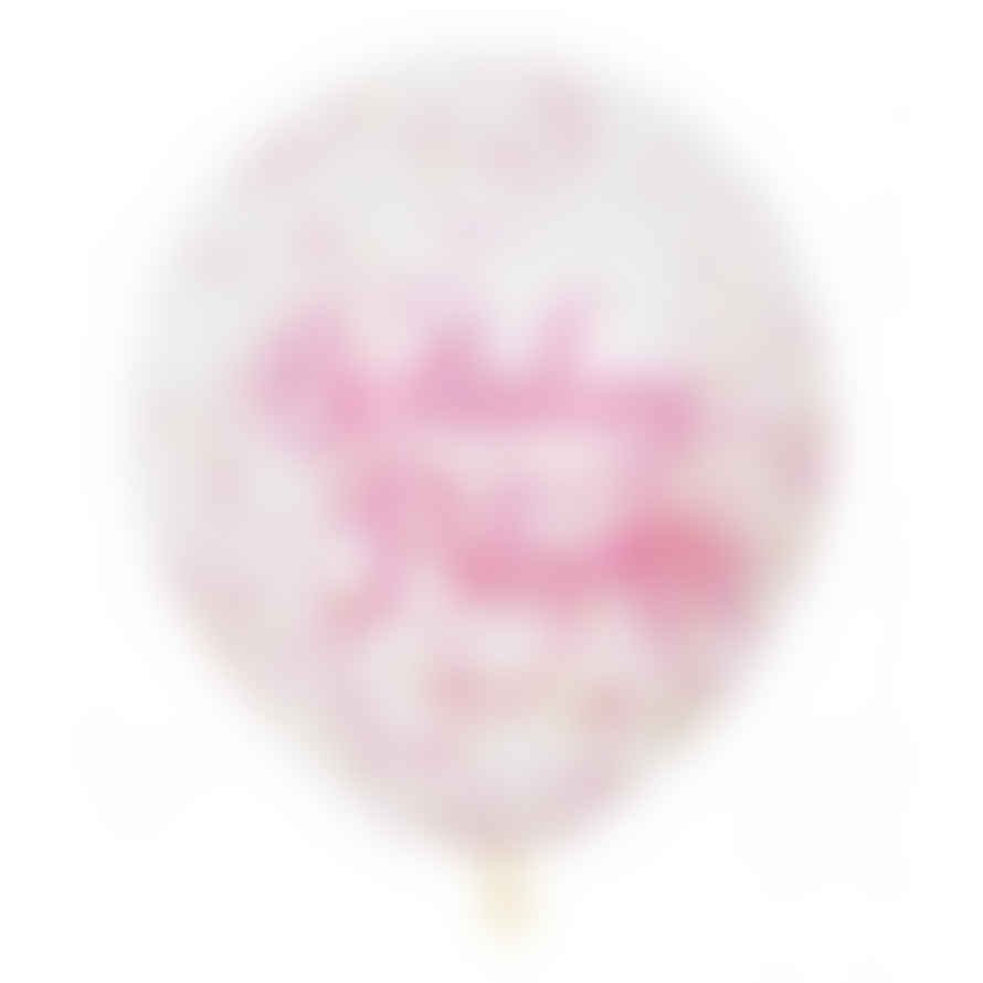 Unique (58145) Pink Princess Confetti Balloons