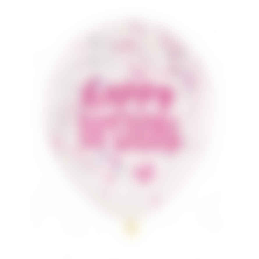 Unique (56452) Party Confetti Balloons Happy Birthday - Pink