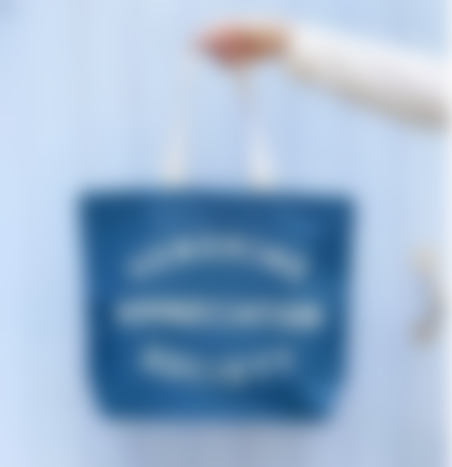 ALPHABETBAGS Blue Sunshine Appreciation Society Canvas Tote Bag