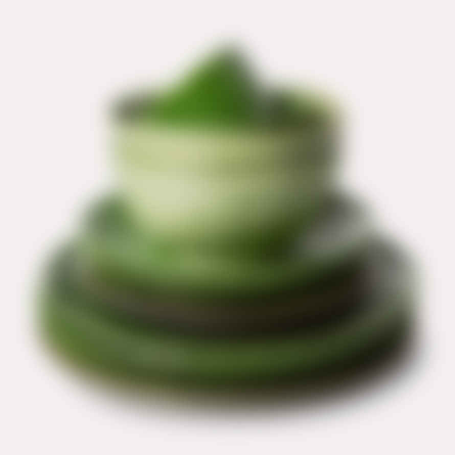 HKliving Ceramic Dessert Bowl The Emeralds Set of 4