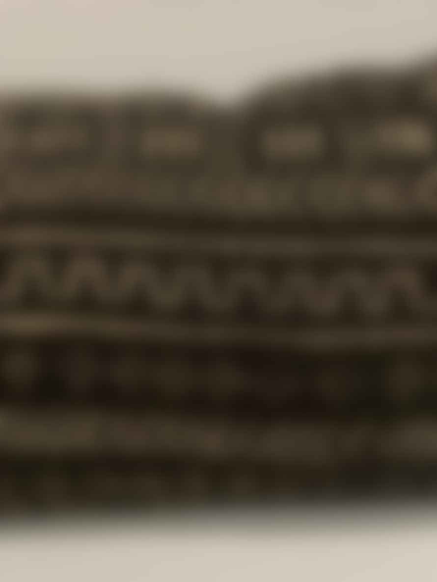 botanicalboysuk Mud Cloth Handwoven Cushion - (184.10) Black