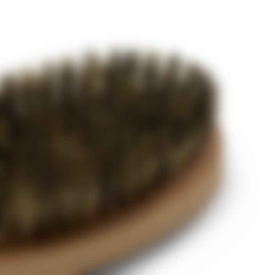 Burrows & Hare  Natural Sustainable Oval Cow Horn Boar Bristle Hairbrush
