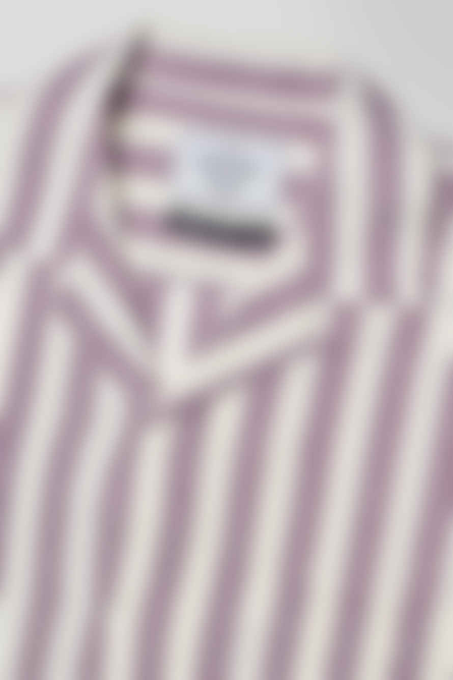  Portuguese Flannel Multi Lavanda Stripe Short Sleeve Shirt