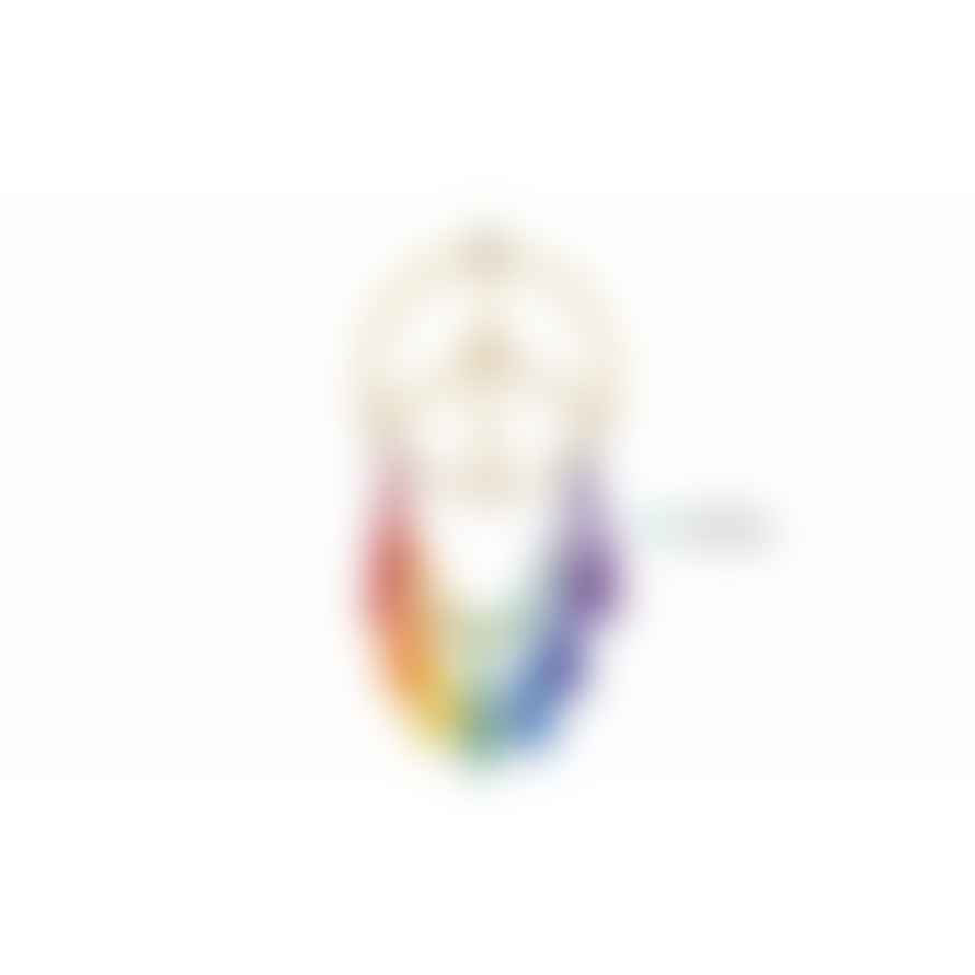 Joca Home Concept 56Cm Rainbow Peace Sign Dream Catcher 