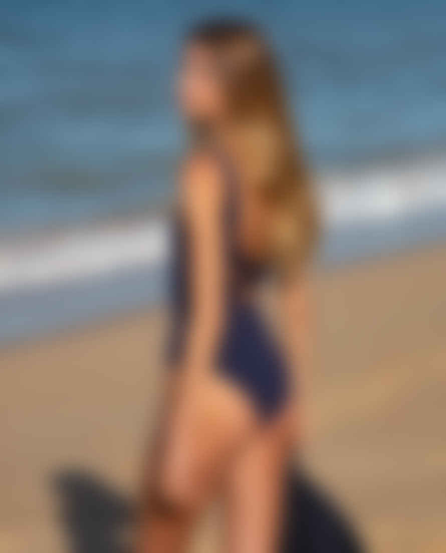 Beaumont Organic SS23 Davy J Classic Swimsuit In Navy