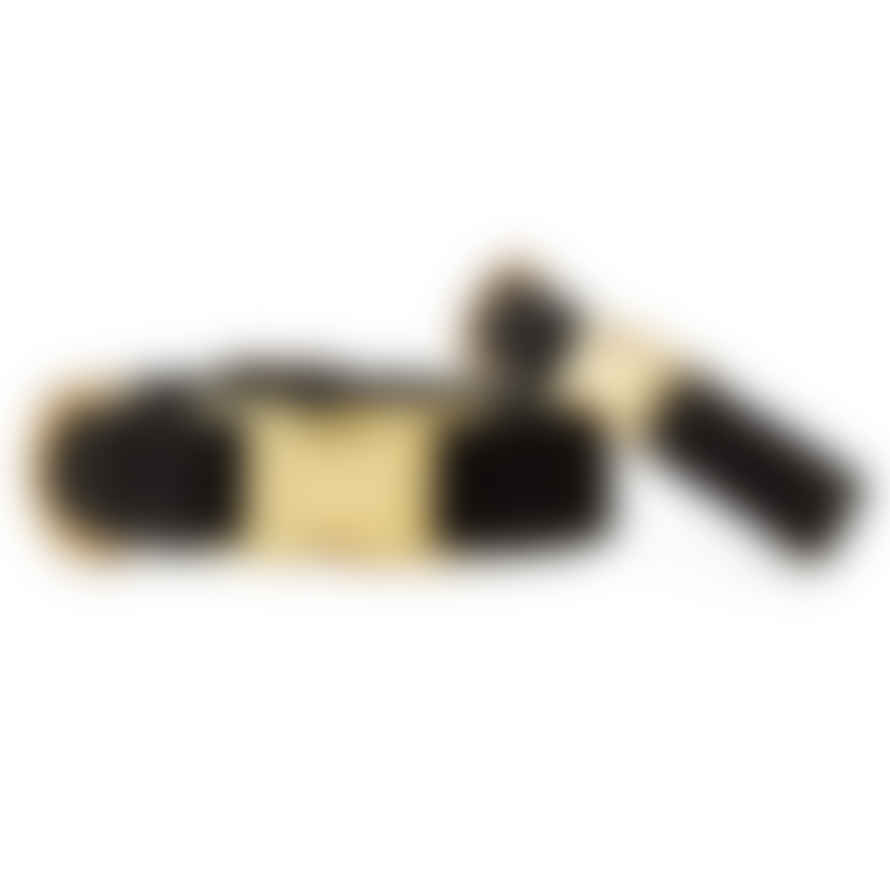 THE FOGGY DOG Black Velvet Dog Collar By