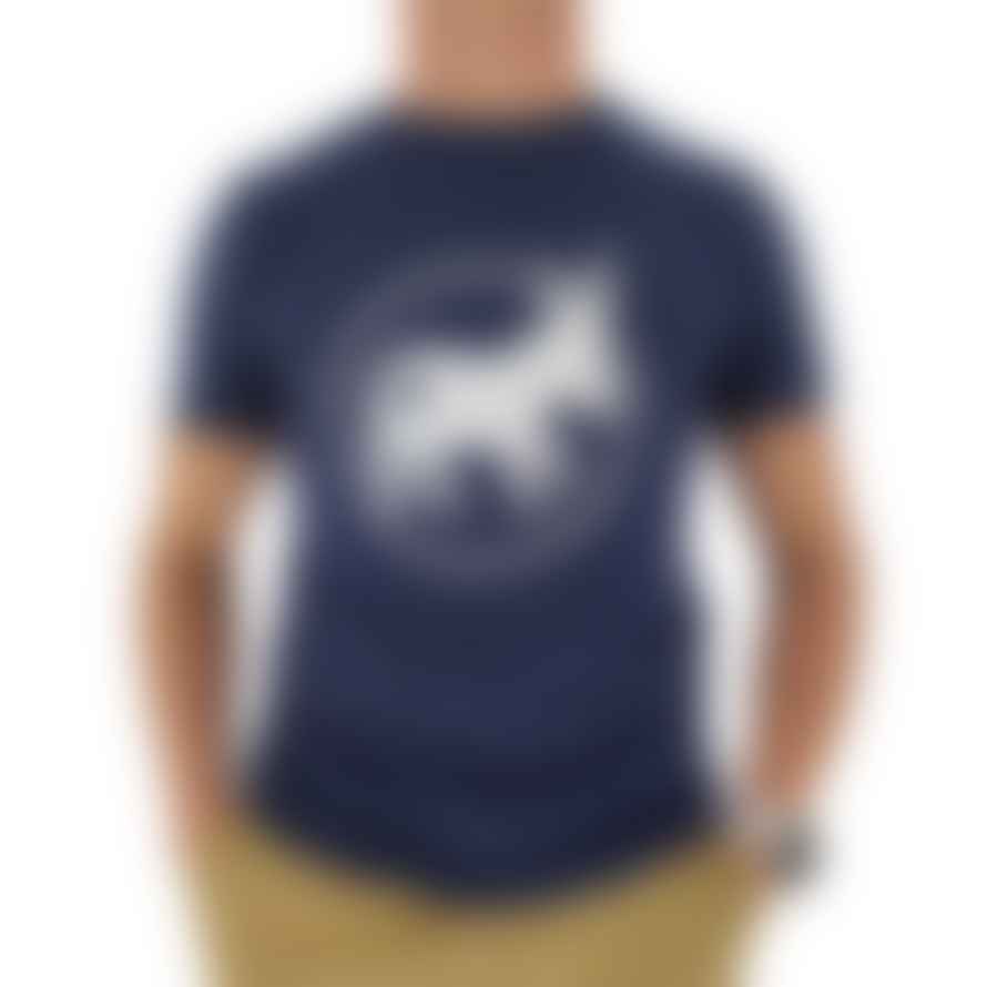 SENSA CUNISIUN T-shirt Circle Logo Uomo Navy/bianco