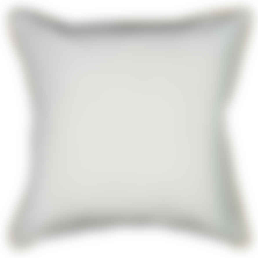 Coussin Extérieur 55×55 – Blanc Et Jute
