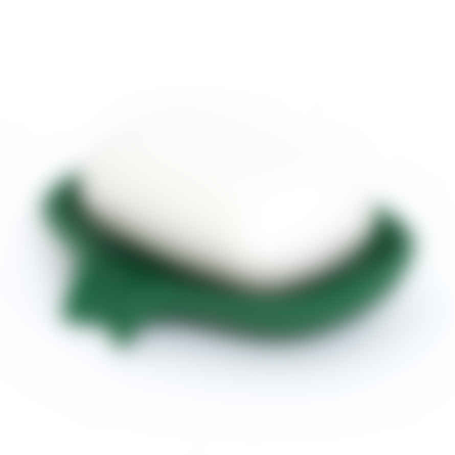 Bosign Bosign Flow Soapsaver Soap Dish Small With Draining Spout In Dark Green Recyclable Silicone