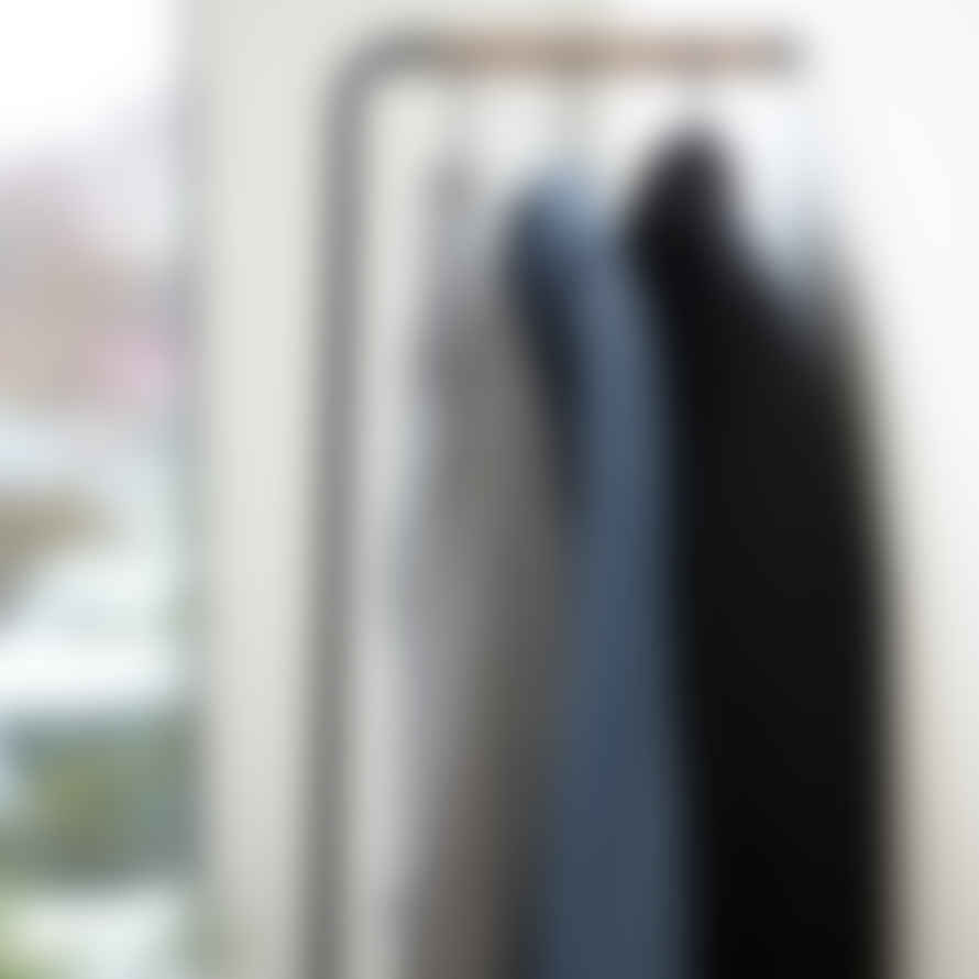 Yamazaki Tower Leaning Slim Blouse, Shirt, Jacket And Coat Hanger Metal + Wood Hanging Area Black