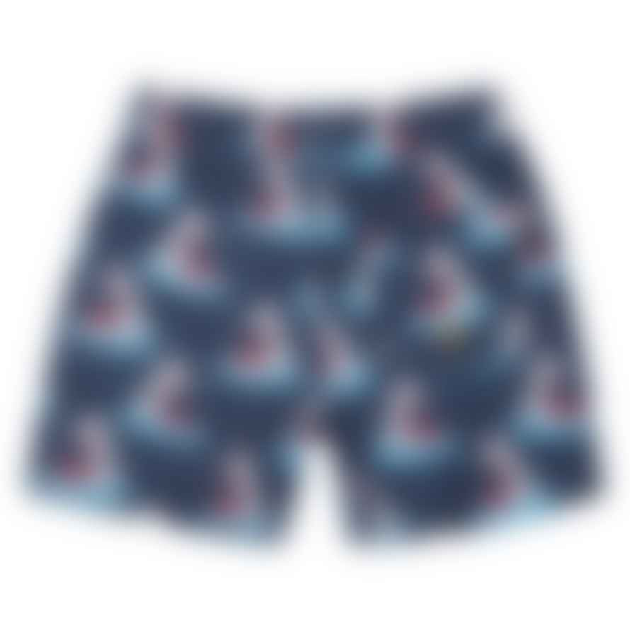 Rock Your Baby Hungry Shark Board Shorts