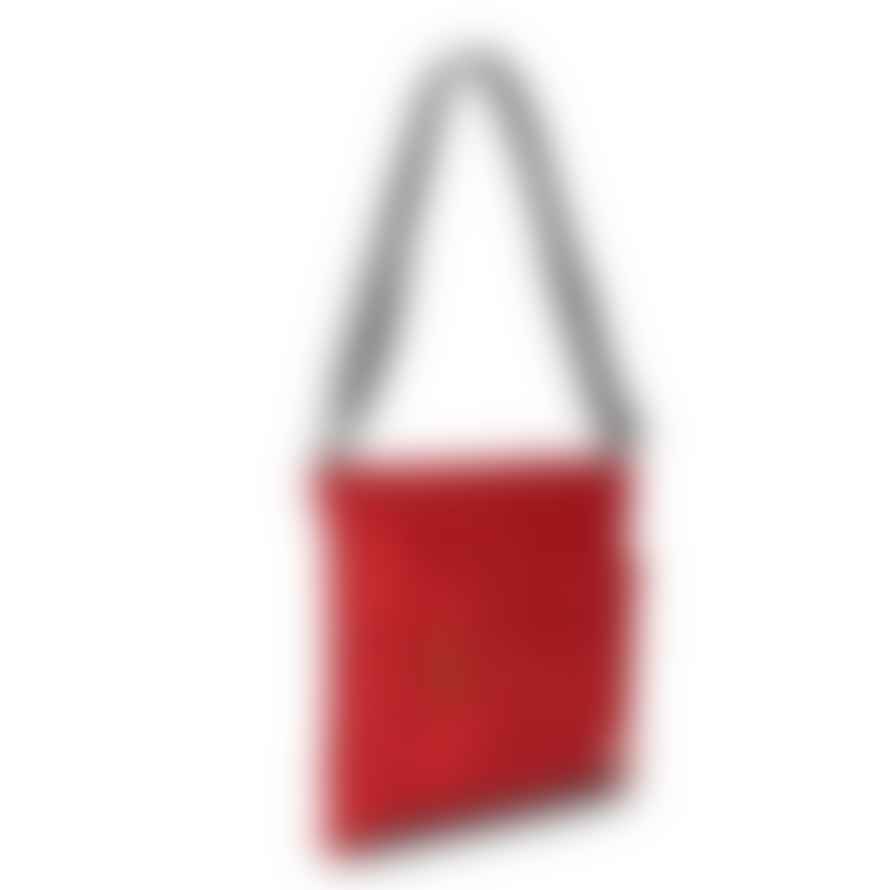 ROKA Cross Body Bag Kennington B Medium In Recycled Sustainable Nylon Cranberry