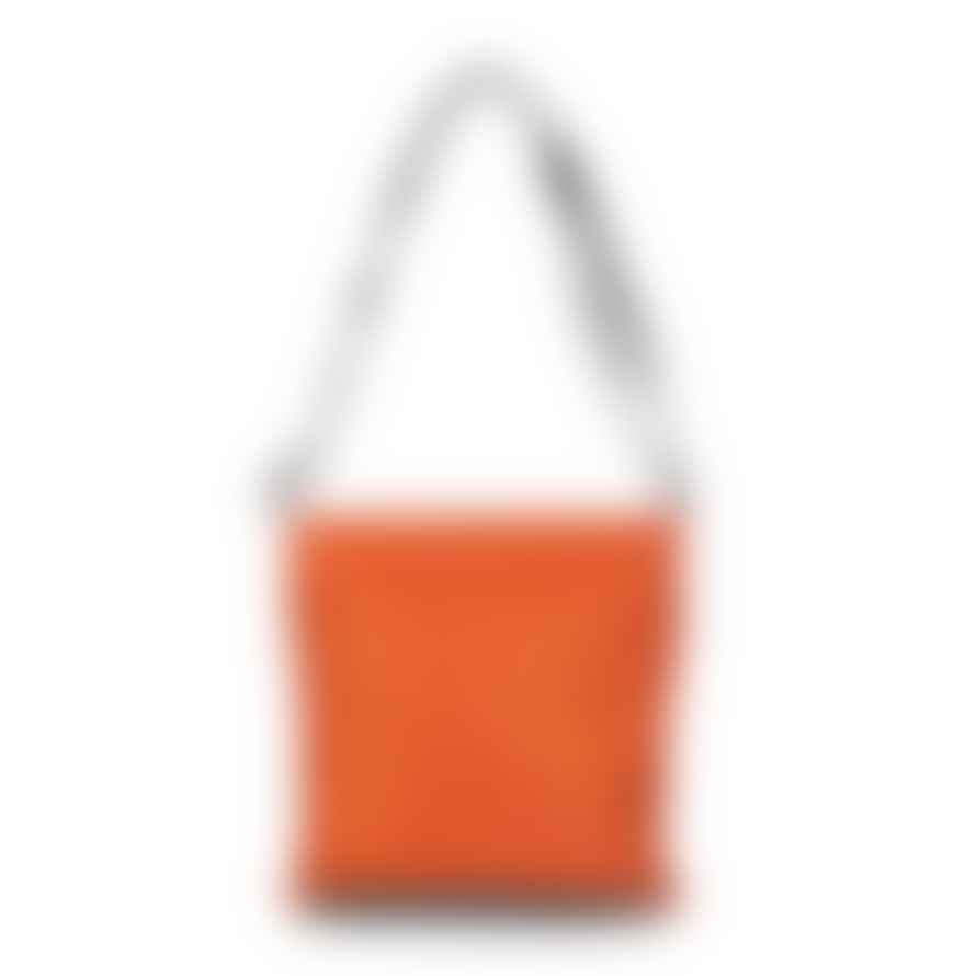 ROKA Cross Body Bag Kennington B Medium In Recycled Sustainable Nylon Burnt Orange