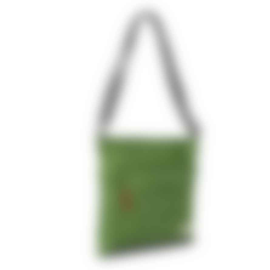 ROKA Cross Body Bag Kennington B Medium In Recycled Sustainable Nylon Avocado Green